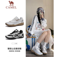 骆驼(CAMEL)户外休闲鞋F25B097066M女款 芯片灰/棕色 37