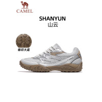 骆驼(CAMEL)户外休闲鞋F25B097066 芯片灰/棕色 女 37