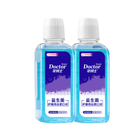 牙博士 减轻牙渍温和清新口气 益生菌护龈亮白漱口水300ml*2