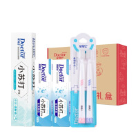 牙博士 减少牙菌斑护牙龈牙周清新口气家庭套装 小苏打牙膏套装