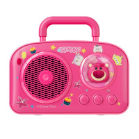 迪士尼(DISNEY) 旅行箱蓝牙音响 松松系列C270手提包蓝牙音箱草莓熊红