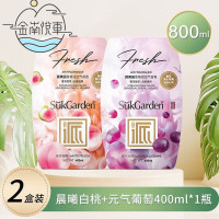 蔬果园变革派空气香氛晨曦白桃+蔬果园变革派空气香氛元气葡萄组合400ml*2