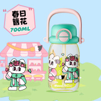 物生物活力派PPSU双饮杯700ml JV012503-0700-VS春日簪花(绿)