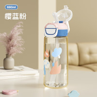 物生物妙多多PPSU吸管杯680ml JV012450-0680-FS樱蓝粉