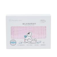 全棉时代 PTY222136GA000952022夏水洗纱布浴巾 95cm×95cm(拉伸尺寸) 经典粉,1条装1条