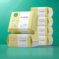 全棉时代 PPJ207000392020婴儿全棉柔巾45gsm平纹200x120mm,100片/包,6包/袋1袋