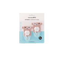 茶花(CHAHUA) 挂钩壁挂粘胶 淘气狗粘钩(1*2)棕色29621K尺寸:6.6*8.1*2.2cm