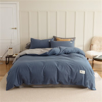 啄木鸟(plover)纯棉四件套-蓝灰ZMN-CM004(适合1.8M/1.5M床)