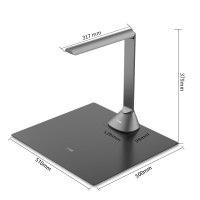 科密 扫描仪 2200万像素高拍仪 自动连续扫描 书籍照片扫描仪 文字转换 扫描全能王 A3软底 GP1600AF