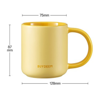 [内蒙地区可发]北鼎 CD1018/A2 陶瓷马克杯水杯 小鹅黄 350ml