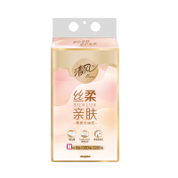 清风 丝柔亲肤悬挂式抽纸面巾纸 4层320抽2提装 BG32MSJD