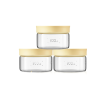 [内蒙地区可发]BD1300000420北鼎 CS1011/A2 密封罐 小鹅黄 300ml 3个装 含刻度