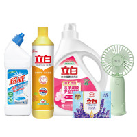 立白 橼选好物-B 2026g 洗衣液1.018kg 洗洁精408g 香皂100g 洁厕净500g 手持风扇*1