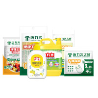 立白 家庭组合-A 洗洁精1kg+洗手液500g+背心式垃圾袋中号 卫生竹筷45双*2 卫生保鲜置88只 抹布3片装*1