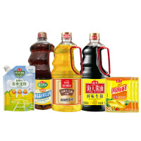 海天 舌尖味蕾组合-F(料酒1.28L+大豆油1.28L+生抽1.28L+淀粉200g+鸡精40g*3)