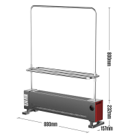 西屋 踢脚线取暖器 WTH-S608Pro 有衣架