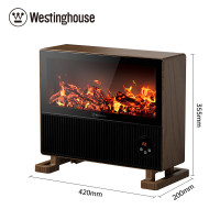 西屋 立式壁炉暖风机 WTH-666Y [智能语音交互]复古木纹