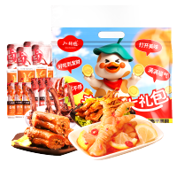 小胡鸭来财鸭卤味大礼包350g 柠檬酸辣去骨凤爪*8 香辣鸭舌*6 香辣味鸭锁骨*5 香辣味鸭脖*3