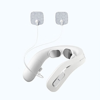 PGG 三头颈椎按摩器P5智能颈椎仪 热敷+脉冲+按摩贴 尊享白