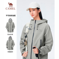 骆驼(CAMEL)户外冲锋衣 A34CA31848 军舰绿 男女同款 M