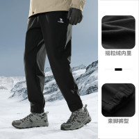 骆驼(CAMEL) A13CA6J033情侣款软壳长裤男款:男/幻影黑 M