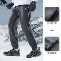 骆驼(CAMEL) A13CA6J033情侣款软壳长裤男款:男/墨灰 3XL