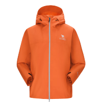 骆驼(CAMEL)户外单层硬壳冲锋衣 A13CATR157A 霞光橙 男 3XL