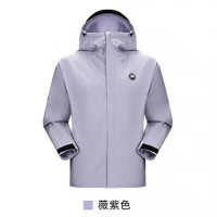 骆驼(CAMEL)户外熊猫单层冲锋衣 A34BA46169B 薇紫色 男女同款 XL