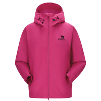 骆驼(CAMEL)户外单层硬壳冲锋衣 A13CATR157A 紫荆红 男 2XL