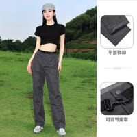 骆驼(CAMEL) A1W146120情侣款冲锋裤女款:女/墨灰 S