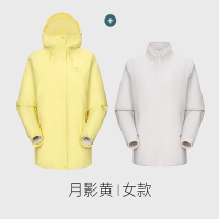 骆驼(CAMEL)户外三合一冲锋衣 月影黄 女 A25CA6B310 抓绒内胆 XL