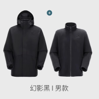 骆驼(CAMEL)户外三合一冲锋衣 幻影黑 男 A15CA6B313 2XL