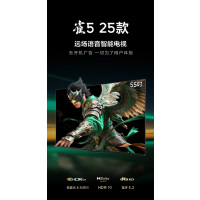 雷鸟电视 55雀5 25款 55英寸 2+32GB内存智能液晶电视55F295C