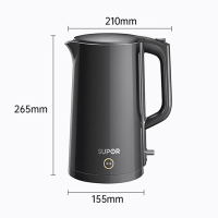 苏泊尔(SUPOR)全钢无缝双层防烫不锈钢电水壶1.7L SW-17S15A