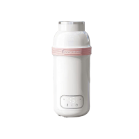 摩飞便携恒温烧水杯旅行电热水壶便携调奶器MR5600糖果粉