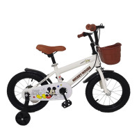 airud 儿童单车脚踏车带辅助轮自行车14寸白色