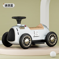 airud儿童四轮电动车3-6岁四轮滑行车8199[S1]迷迭蓝-升级蓝牙款