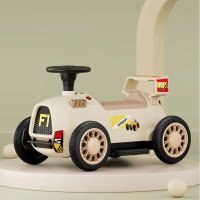 airud儿童四轮电动车3-6岁四轮滑行车8199[F1]米咖色-灯光音乐款