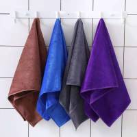 加厚擦车巾30*70cm吸水洗车毛巾混纺纱3条装