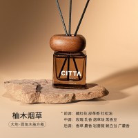 CITTA 大地系列圆角木盖方瓶香薰摆件 柚木烟草100ml