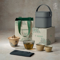 万仟堂(EDENUS)旅行茶具越过山丘(敦煌联名款)1壶3杯1便捷包1茶巾