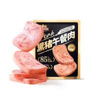 三只松鼠黑猪午餐肉360g袋装儿童早餐休闲零食火腿肠烧烤火锅代餐即食