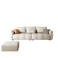 (30天后发货,不退货)莱典极简时尚羽绒靠包沙发分体三位+脚踏(MZ1-1)-SXP1-2025SXP