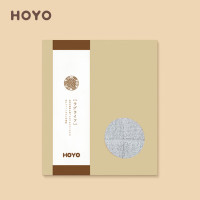 HOYO茜空毛巾礼盒纯棉洗脸面巾小毛巾 浅灰色
