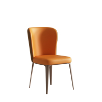 (30天后发货,不退货)摩登奢居百合椅 餐椅(橙色坐面)-SXP1 长460*宽470*高850mm
