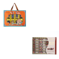 (春节套餐)华味亨茗果盛宴(8罐装)1253g+格斐丝扁桃仁脆芯牛奶巧克力18粒装171g