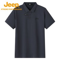 Jeep 男式短袖POLO衫J222094598 都市灰 2XL