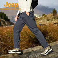 Jeep 男式复合软壳裤J432096070 深空灰 M