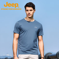 Jeep男式速干短袖T恤衫J522094505 雾霾蓝 S