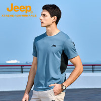Jeep男式短袖T恤衫J522094502 云山蓝 L